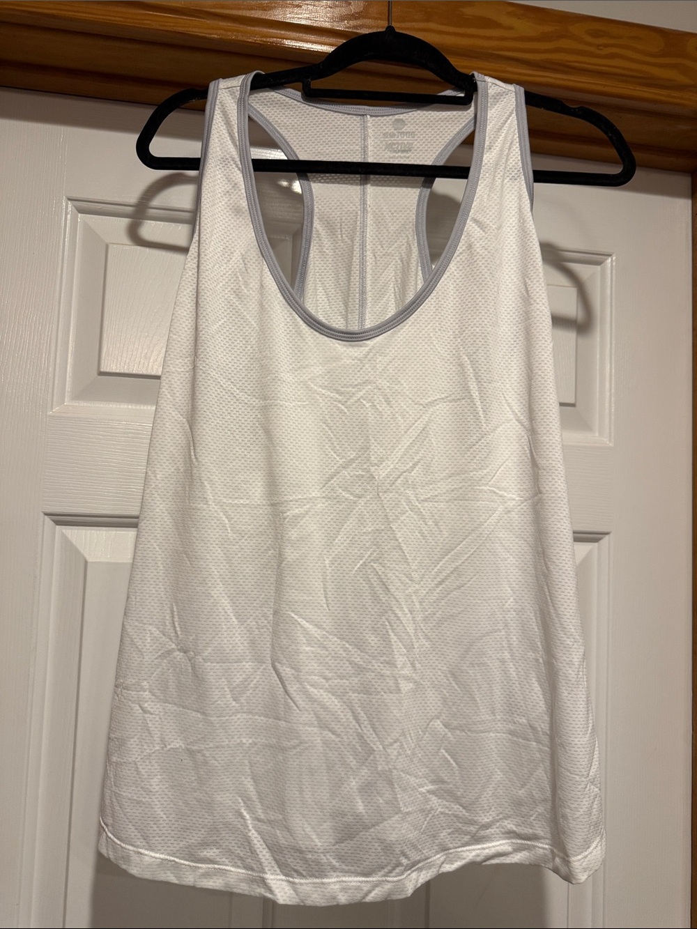 Old Navy White Mesh Racerback Athletic Tank